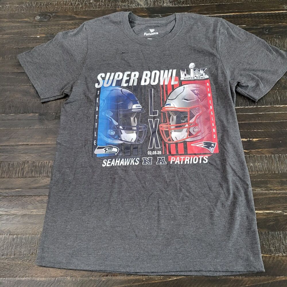 Fanatics England Patriots vs. Seattle Seahawks Super Bowl LX Matchup Men’s Small